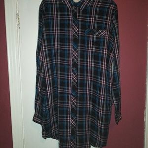 Long sleeve Button Up Dress Size L